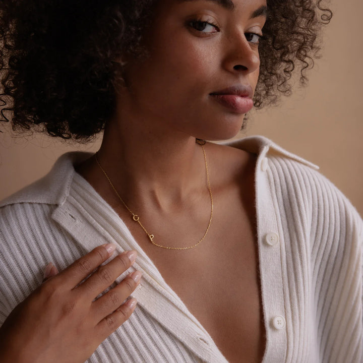 INTERTWINED INITIALS  - NECKLACE