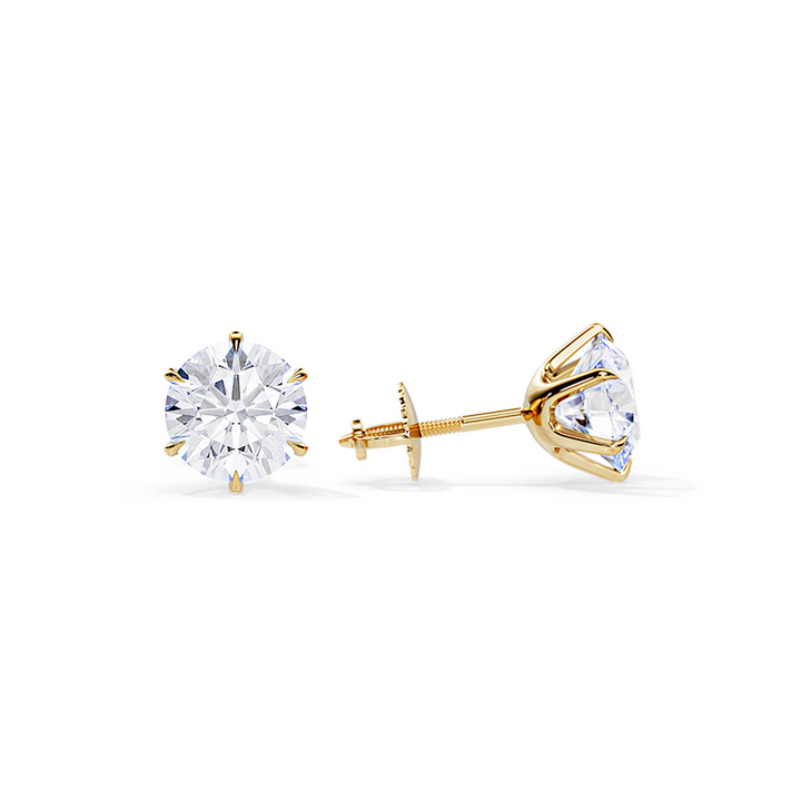 Aldith | Classic Solitaire Stud Earrings