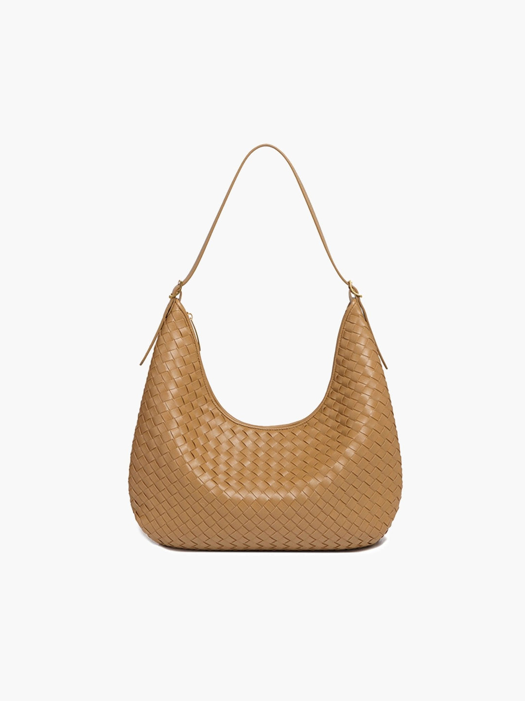 Araminta | Woven Leather Hobo Bag