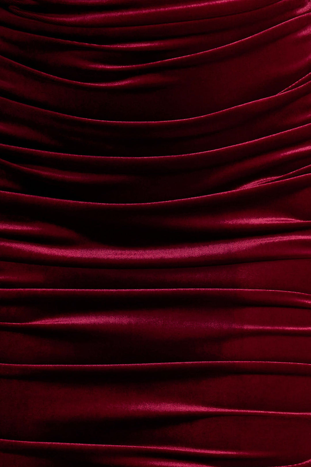 Apolline | Berry Velvet Off The Shoulder Ruched Fishtail Maxi Dress