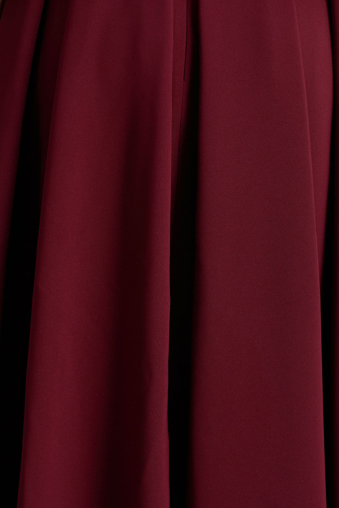 Cosima | Burgundy Bardot-Neck Midi Dress