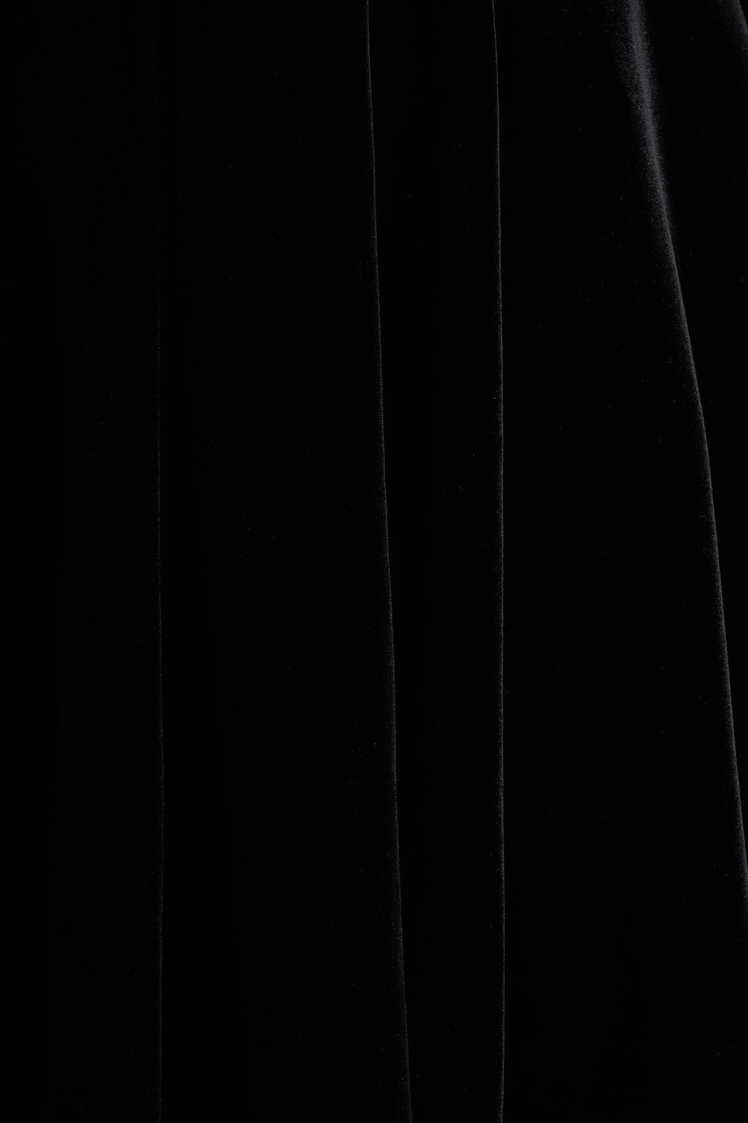 Mina | Black Velvet And Satin Bandeau Skater Mini Dress