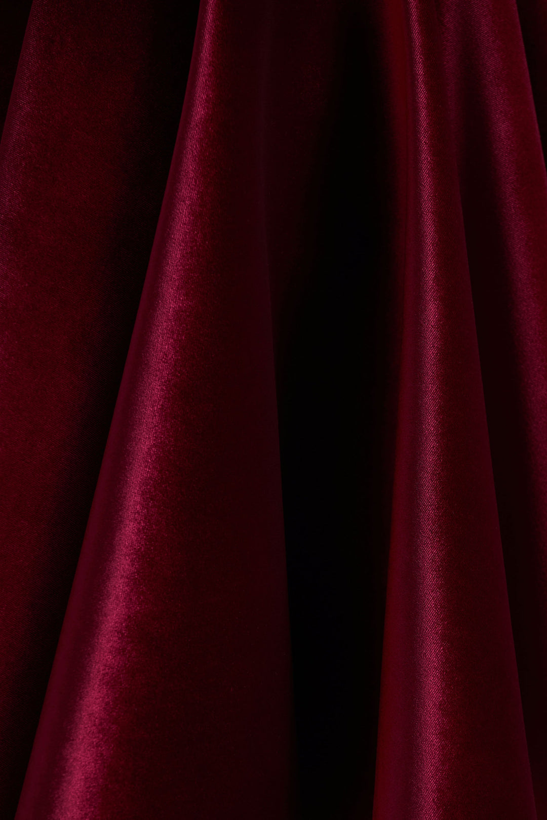 Mirage | Burgundy Velvet Halter-Neck Mini Dress With Skater-Skirt