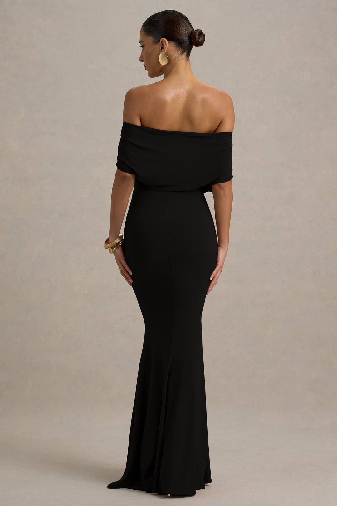 Bowden | Black Bardot Maxi Dress