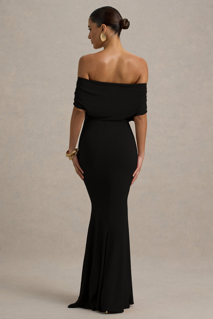 Bowden | Black Bardot Maxi Dress