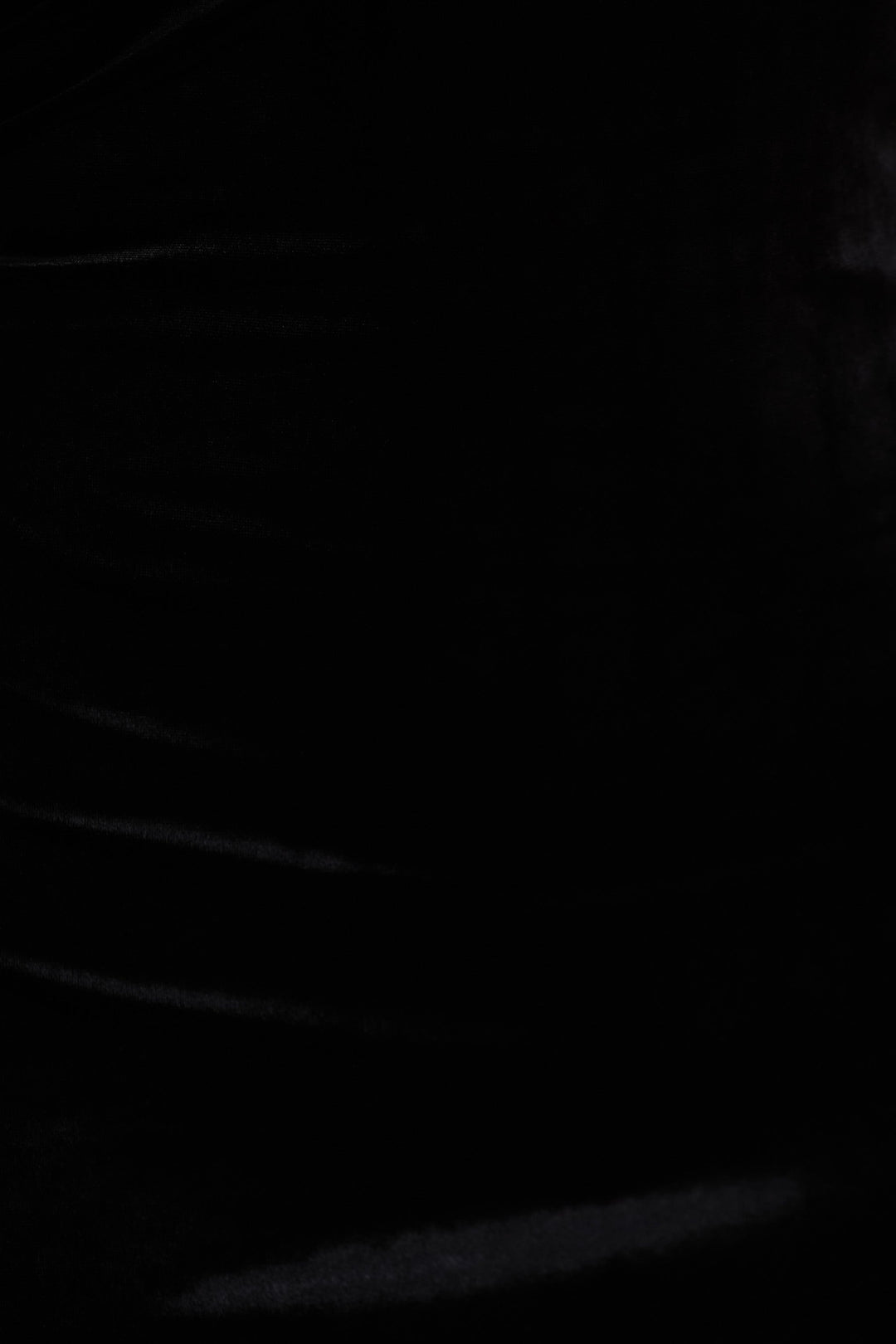 Poised | Black Velvet Bardot-Neck Maxi Dress With Twist-Sleeve