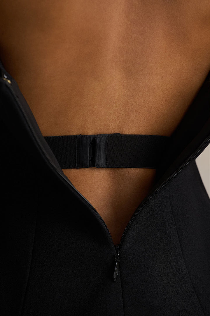 Gifted | Black Bandeau Corset Top